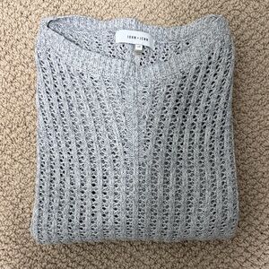 John + Jenn Light Gray Men's Crewneck Sweater